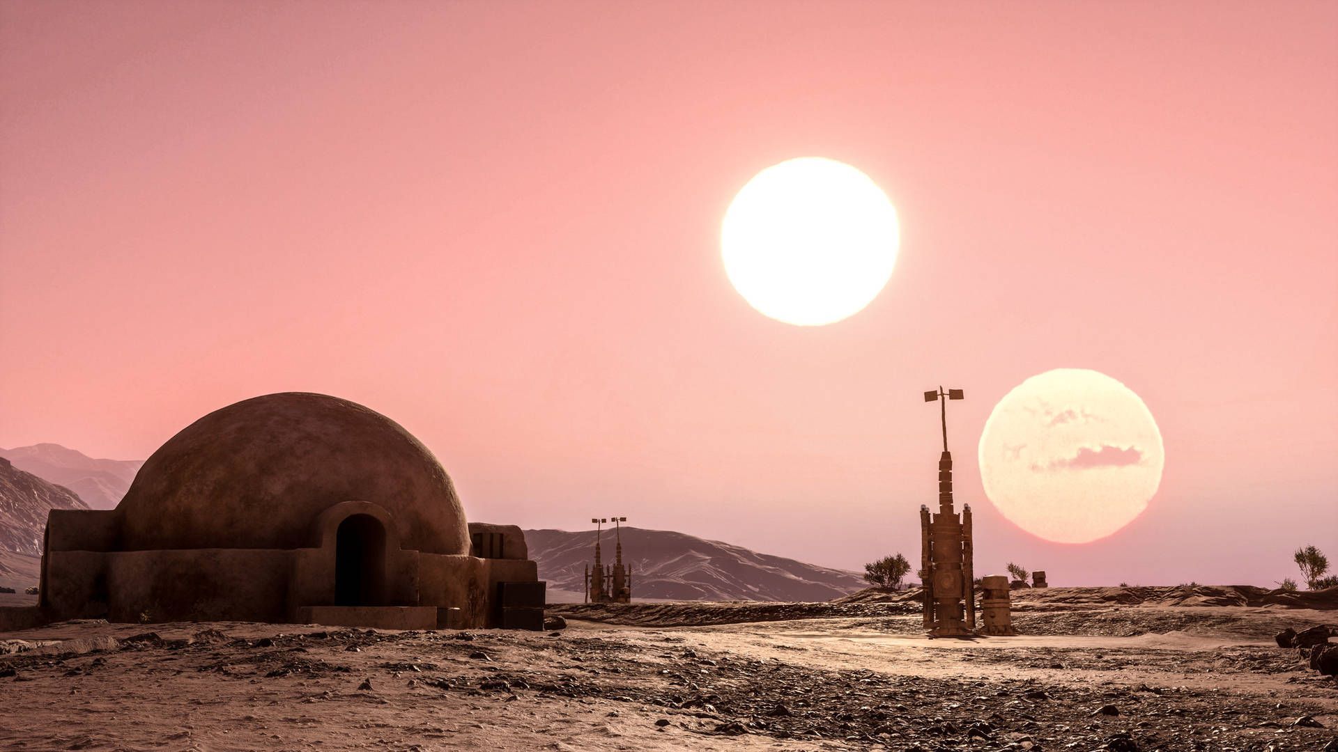 1920x1080 Download Explore the enchanting Star Wars Landscape Wallpaper