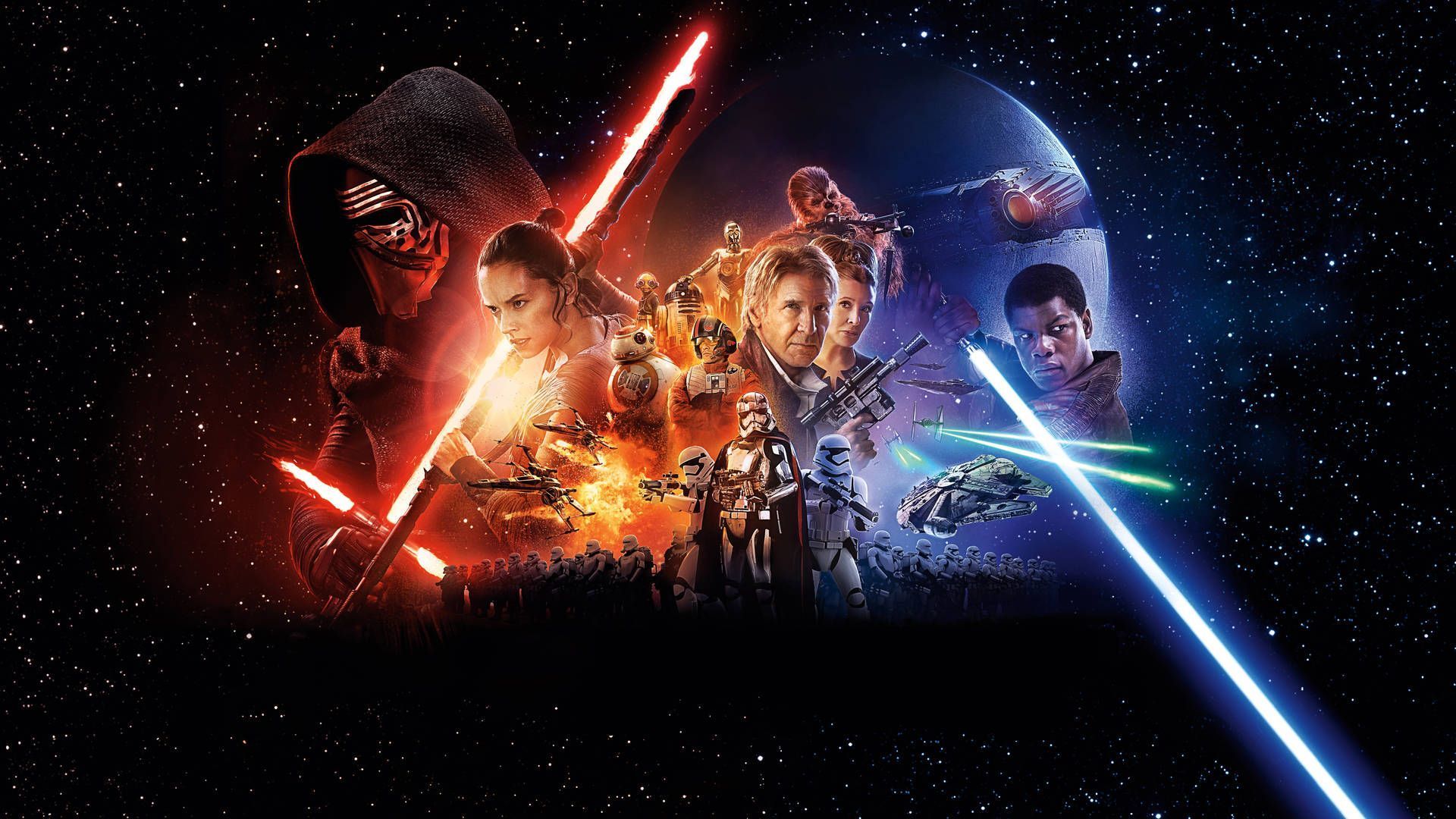 1920x1080 Download The Force Awakens Star Wars Landscape Wallpaper