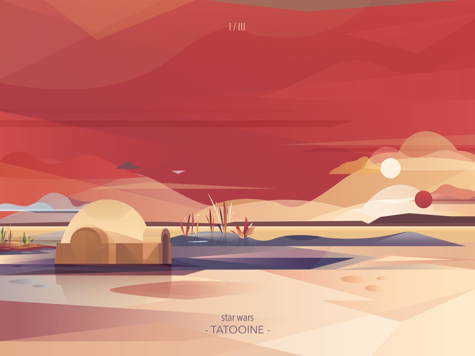 1600x1200 Tatooine from Star Wars Landscape. Star wars painting, Star wars wallpaper, Star wars planets