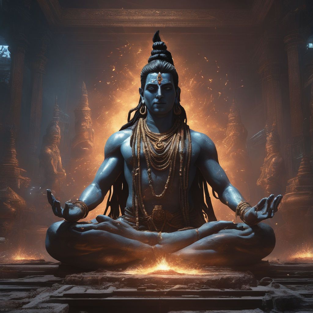 1024x1024 Update shiva meditating HD wallpaper.edu.vn