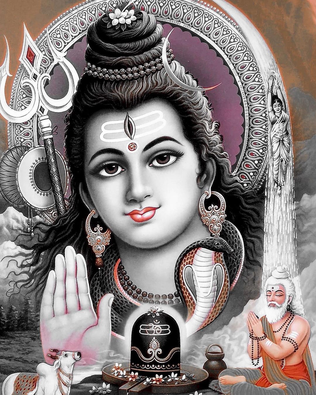 1080x1350 Mahadev amoled wallpaper