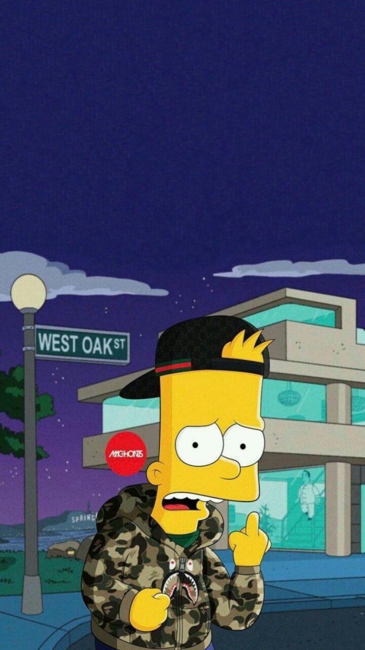 Hình nền 720x1280 Sad Simpsons