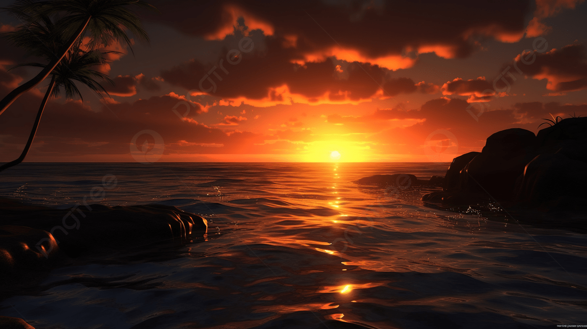 3D Sunset Wallpapers - Top Free 3D Sunset Backgrounds - WallpaperAccess