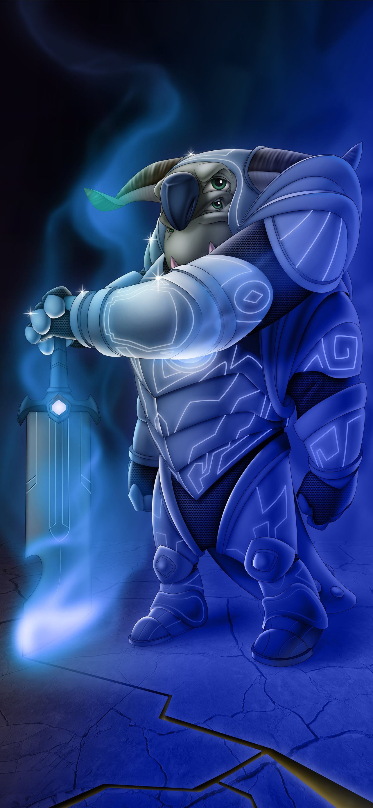 1284x2778 Netflix Dreamworks Trollhunters Zengu The Magnific. iPhone Wallpaper Free Download