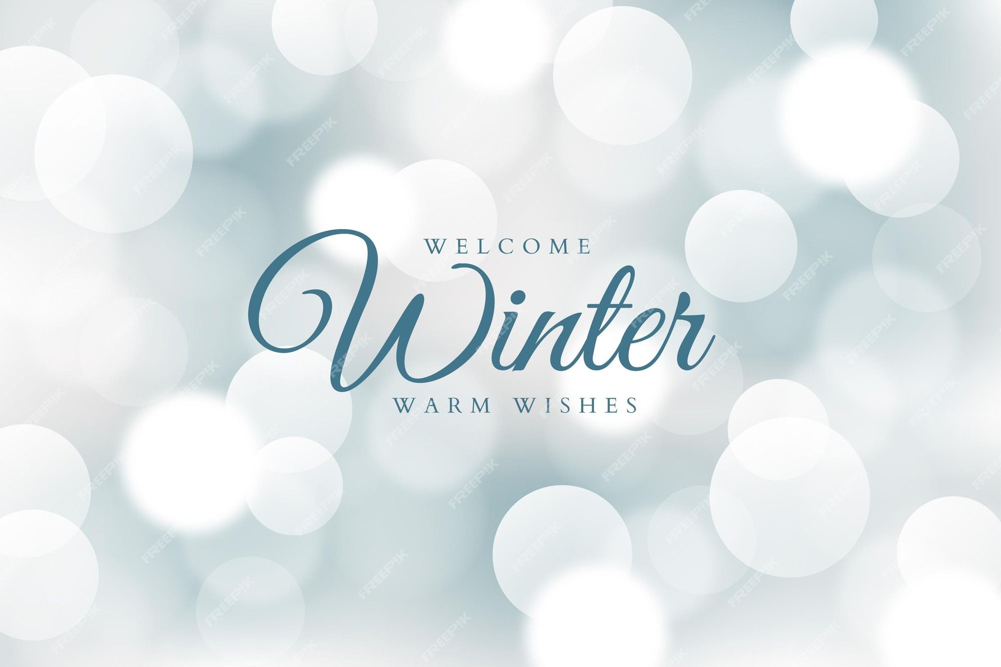 2000x1333 Premium Vector. Bokeh lights in winter wallpaper