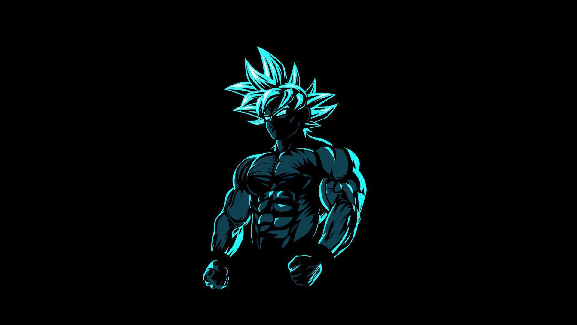 1920x1080 Download wallpaper 1920x1080 anime, minimal & dark, beast goku, full hd, hdtv, fhd, 1080p wallpaper, 1920x1080 HD background, 25509