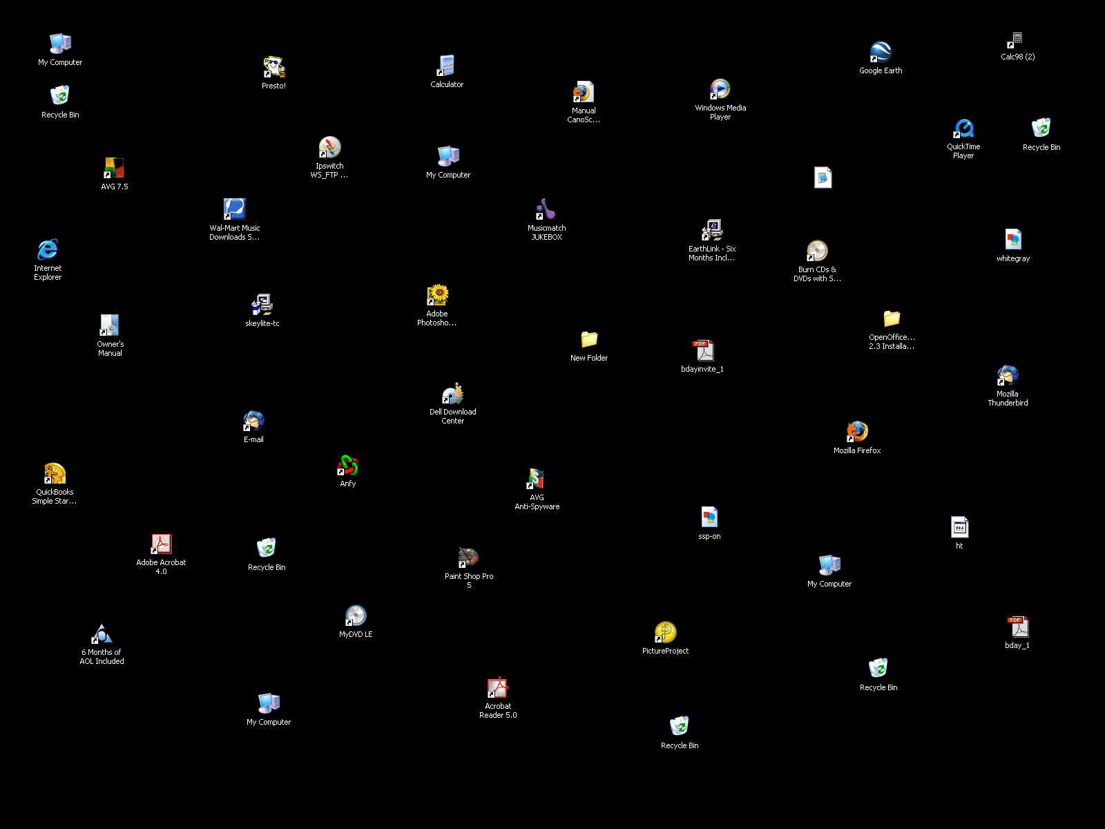 1600x1200 Fake Desktop Icon Wallpaper Background for Deskx1200