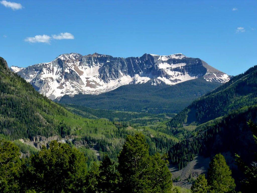 1024x768 Mountain: Colorado Mountains Rocky Scenic View Snow Moutains