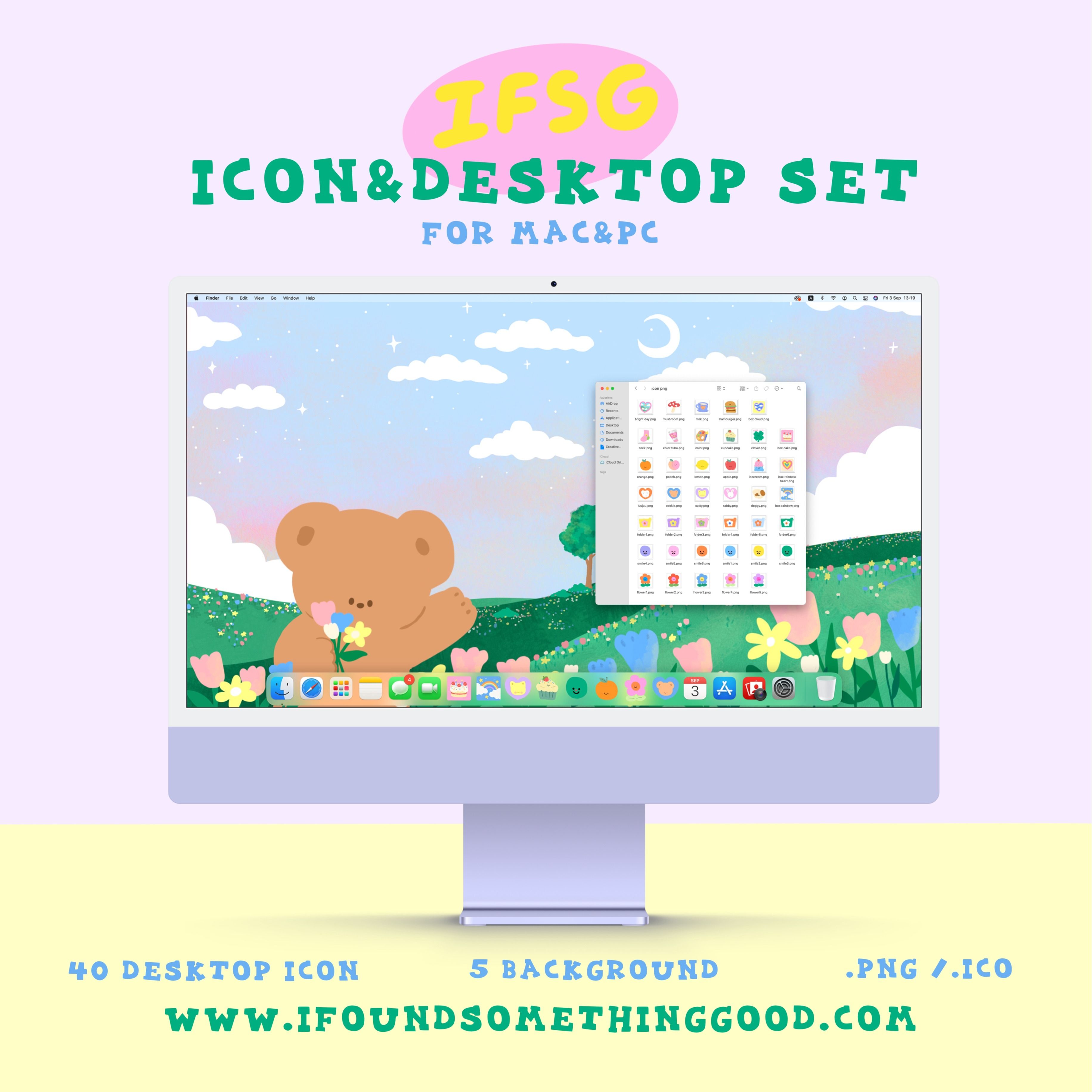 3663x3663 Teddy valley desktop wallpaper and icon