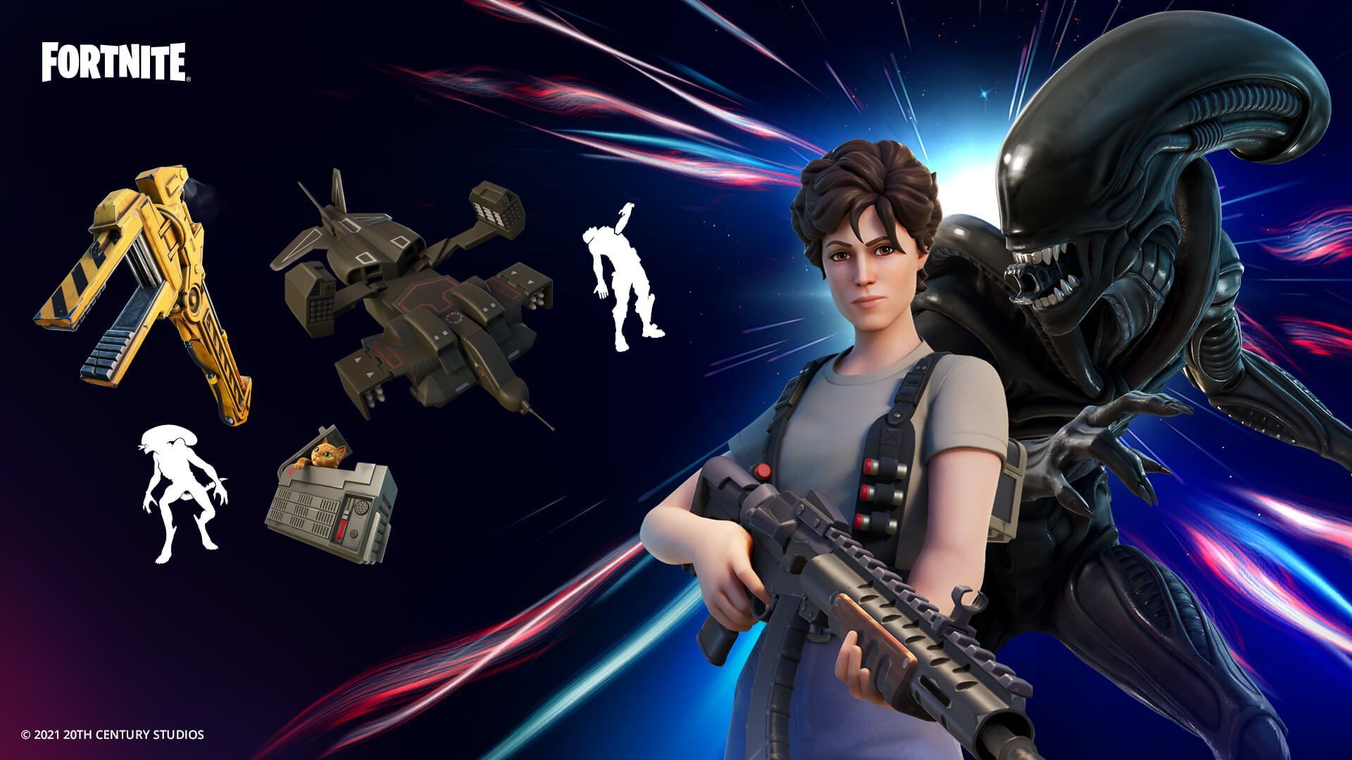 1920x1080 From LV 426 To Fortnite: Ripley And Xenomorph Arrive