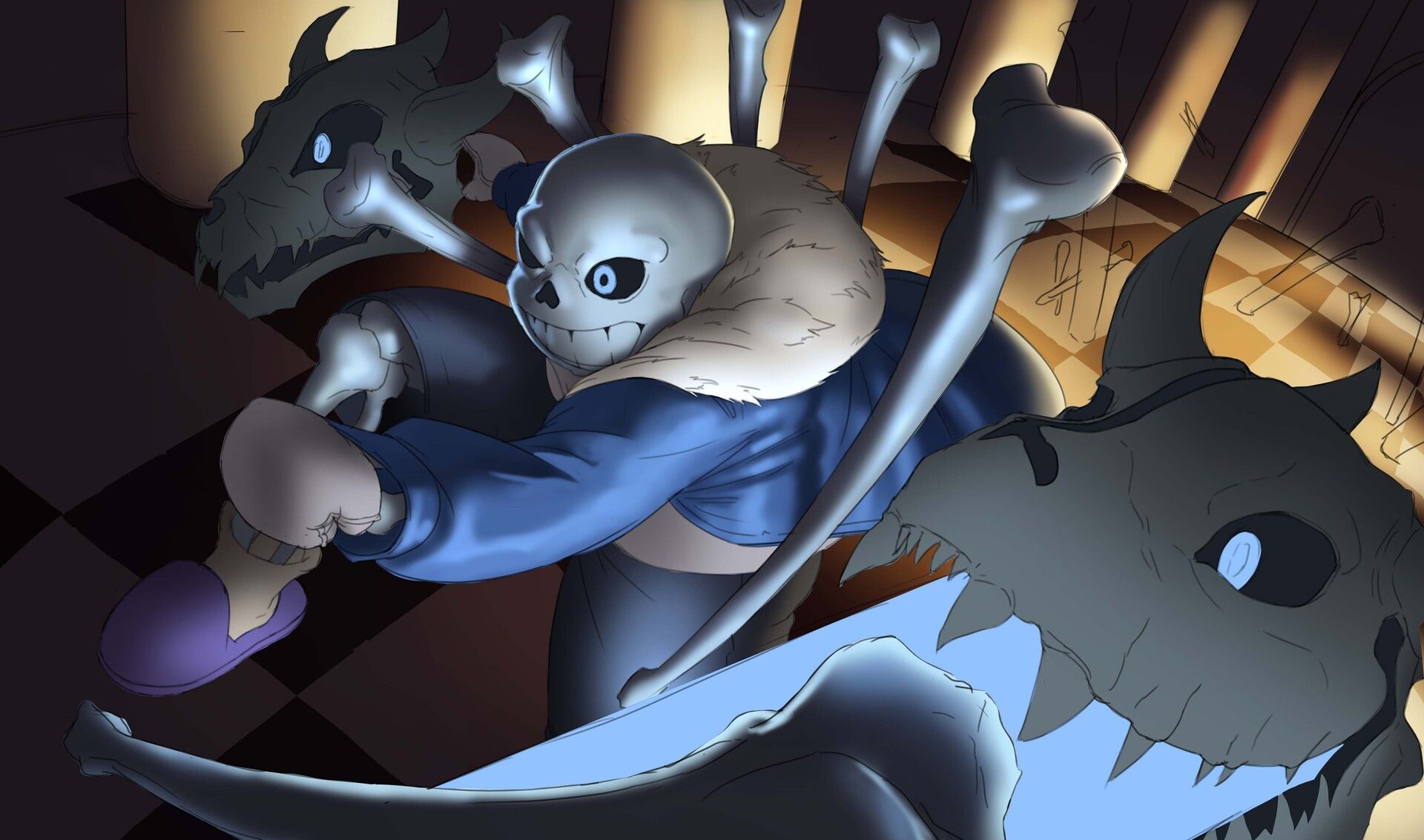 1920x1133 MEGALOVANIA undetale fanart