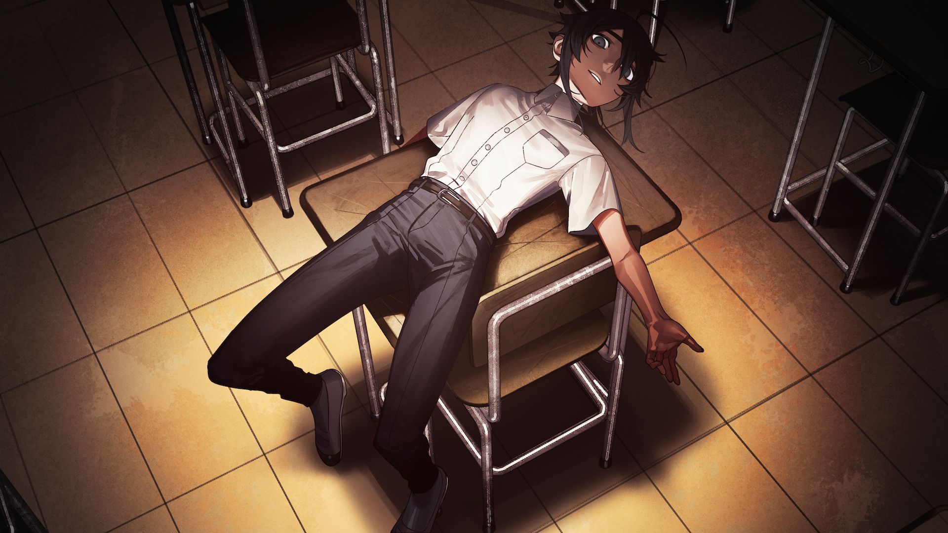1920x1080 Anime Club Suicide HD Wallpaper