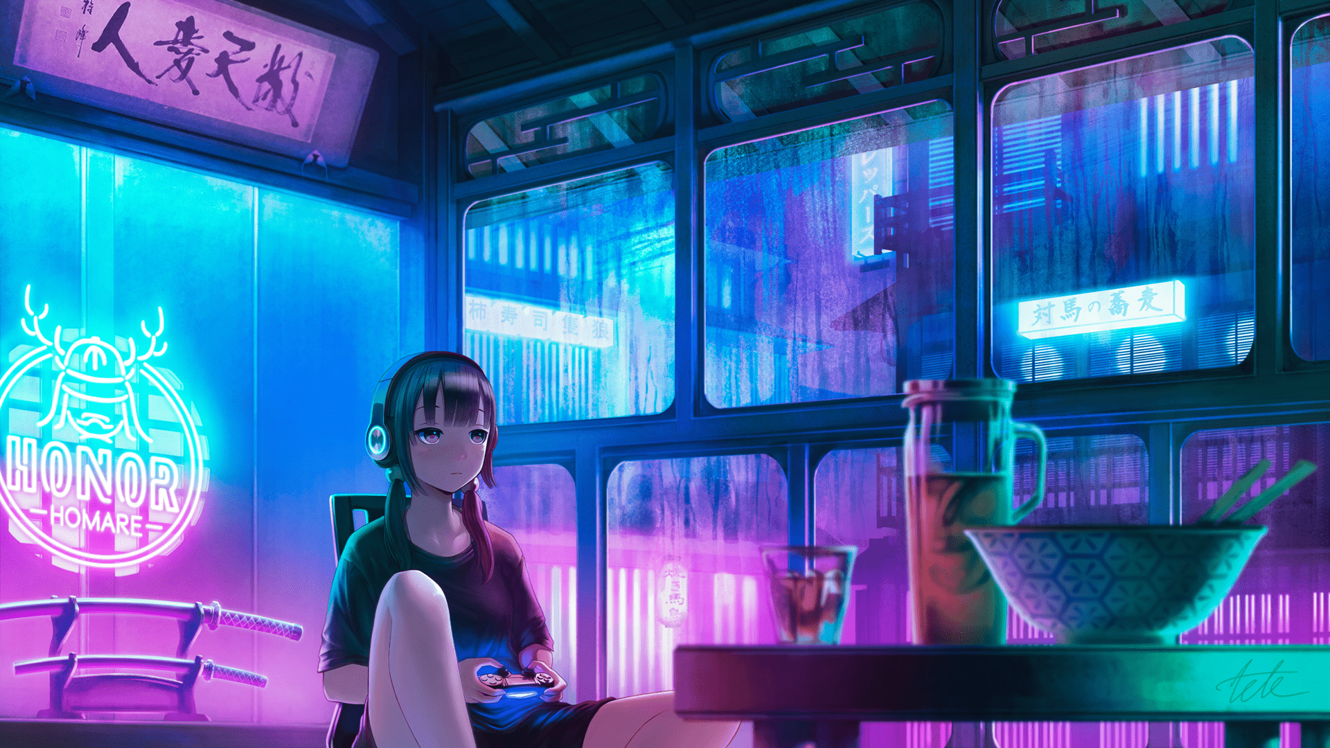 1920x1080 Anime Original HD Wallpaper by 手手