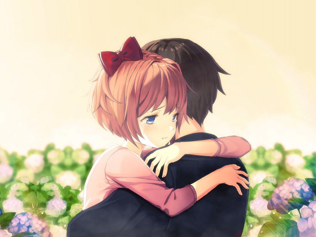 1024x768 Wallpaper sayori, doki doki literature club!, anime, video game desktop wallpaper, HD image, picture, background, a451a5