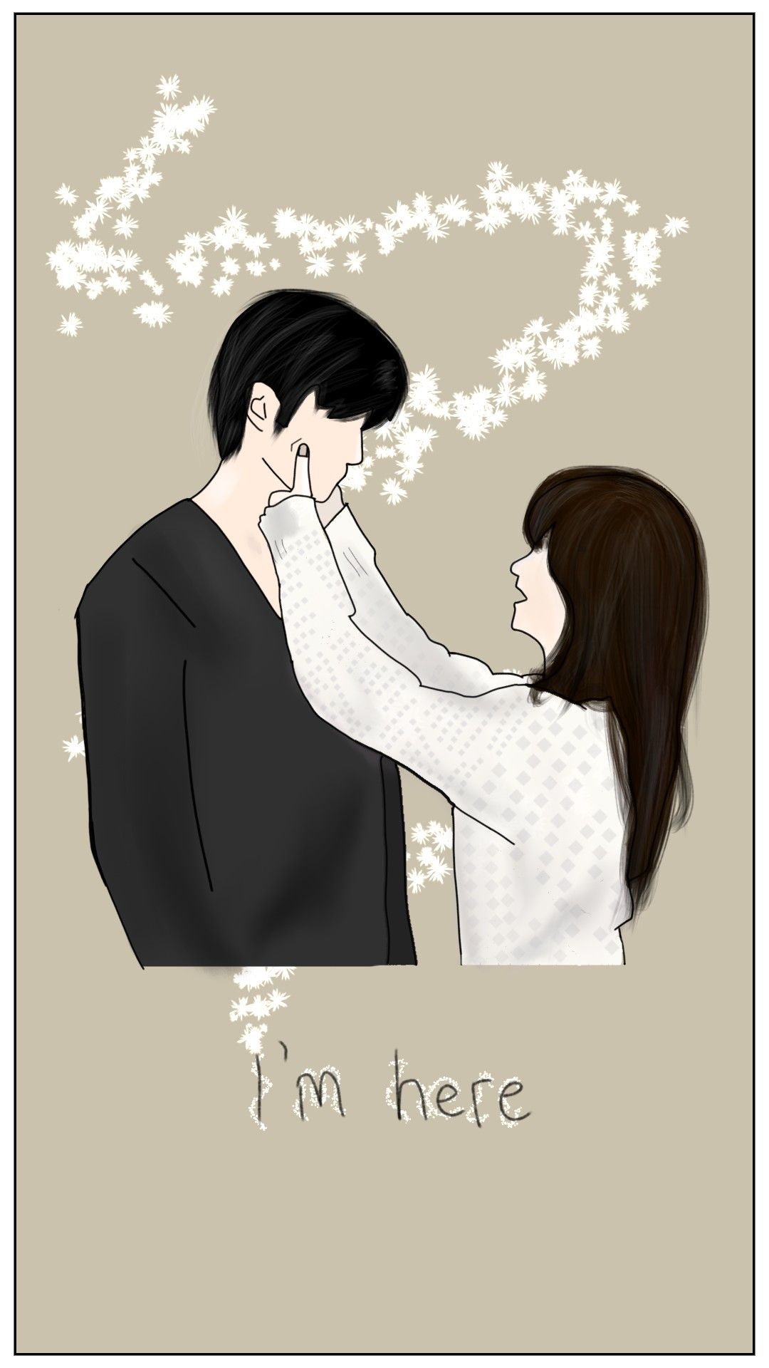 1080x1920 Go Ahead Fanart Wallpaper. Drawing cartoon characters, Cute cartoon wallpaper, Black hair aesthetic