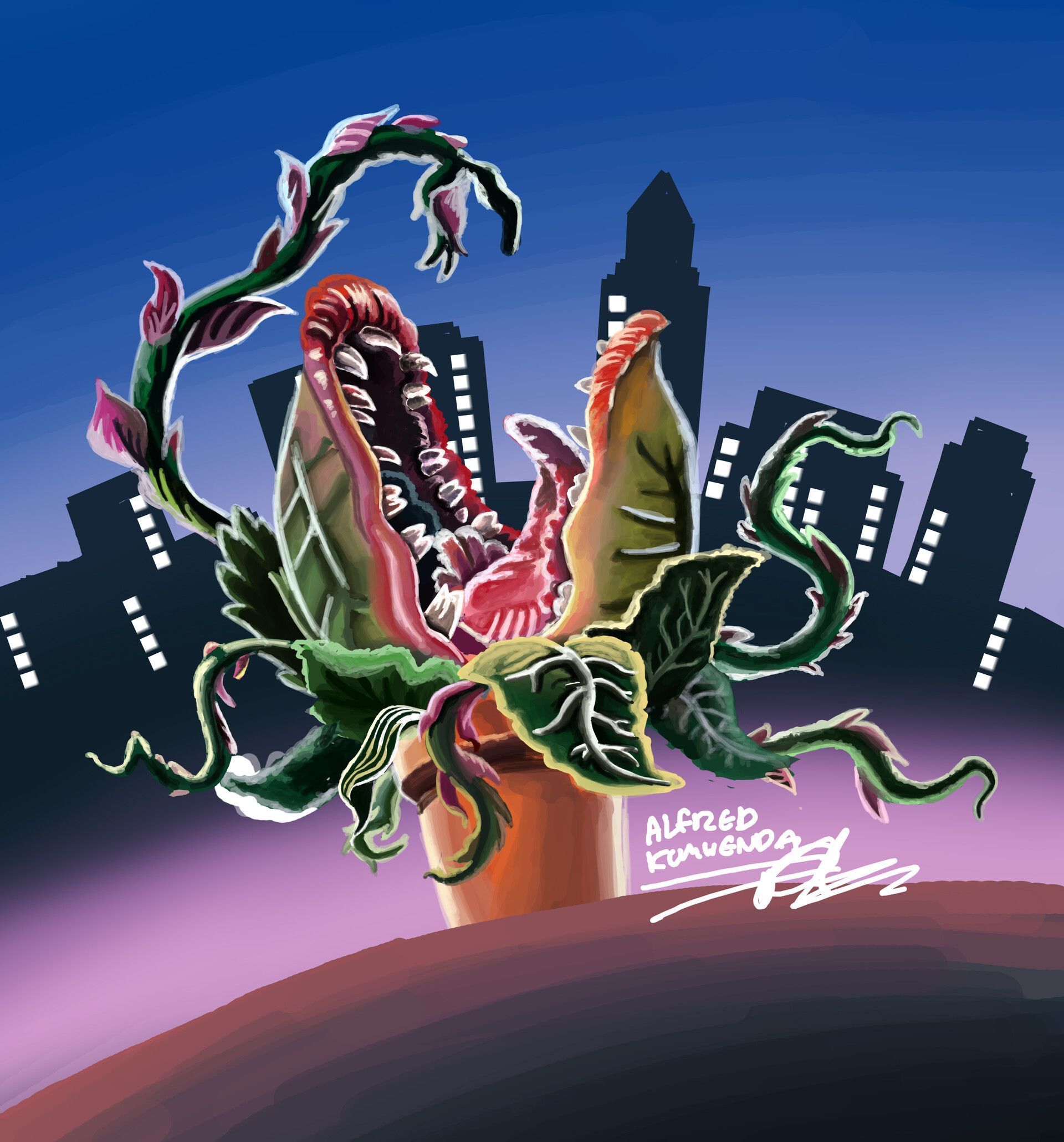 1920x2061 Audrey 2 Fanart From Little Shop of Horrors (1986)