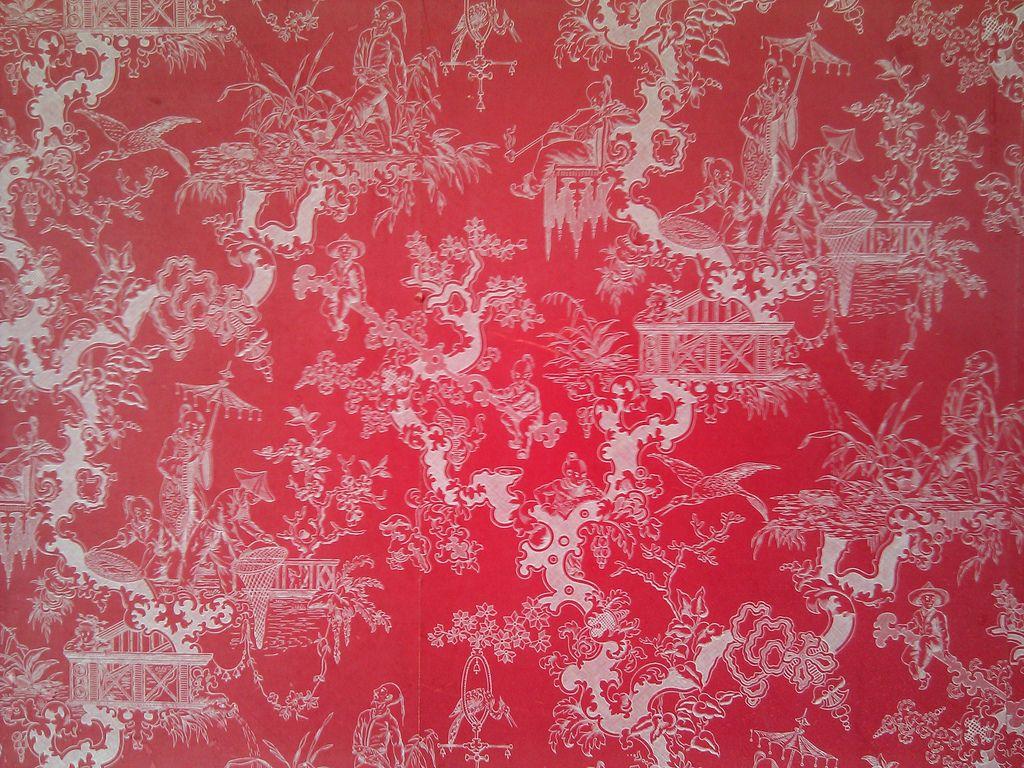 1024x768 Oriental pattern flock wallpaper. See in the drawing room i