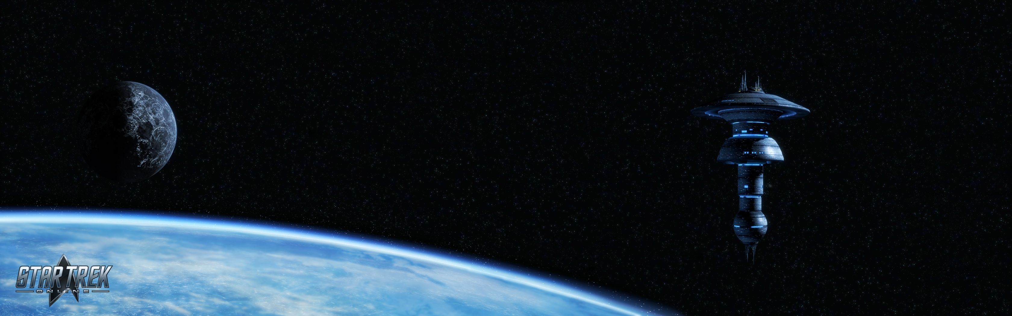 3360x1050 Video Game Star Trek Wallpaper