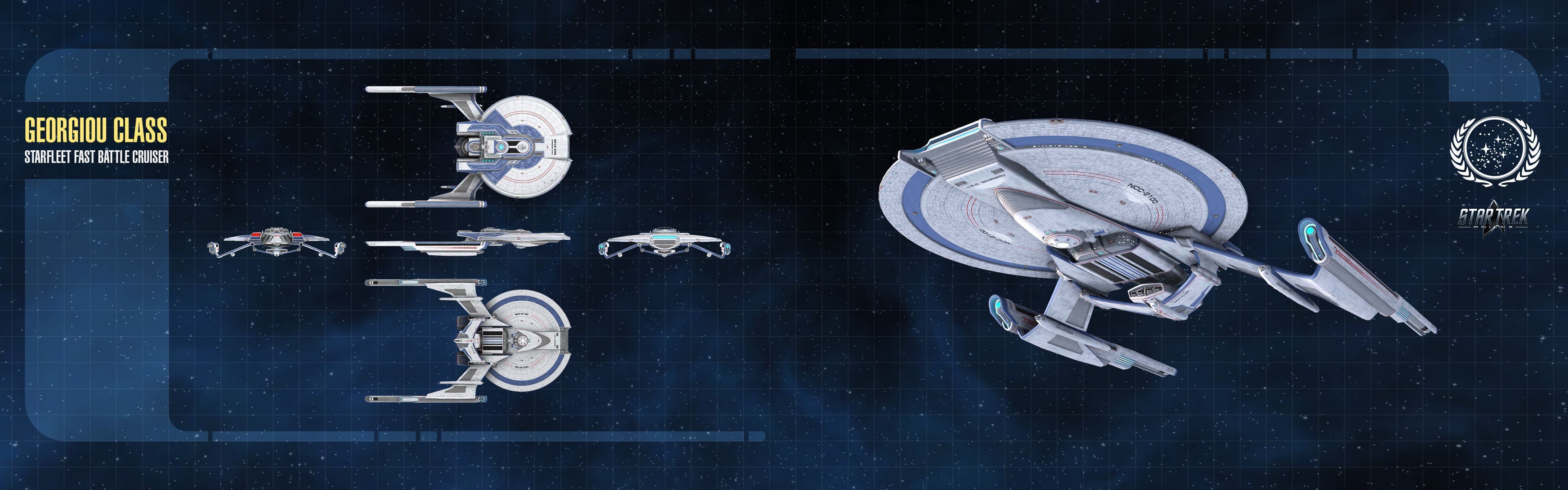 3840x1200 Thomas Marrone Artist Portfolio Class Fast Battlecruiser