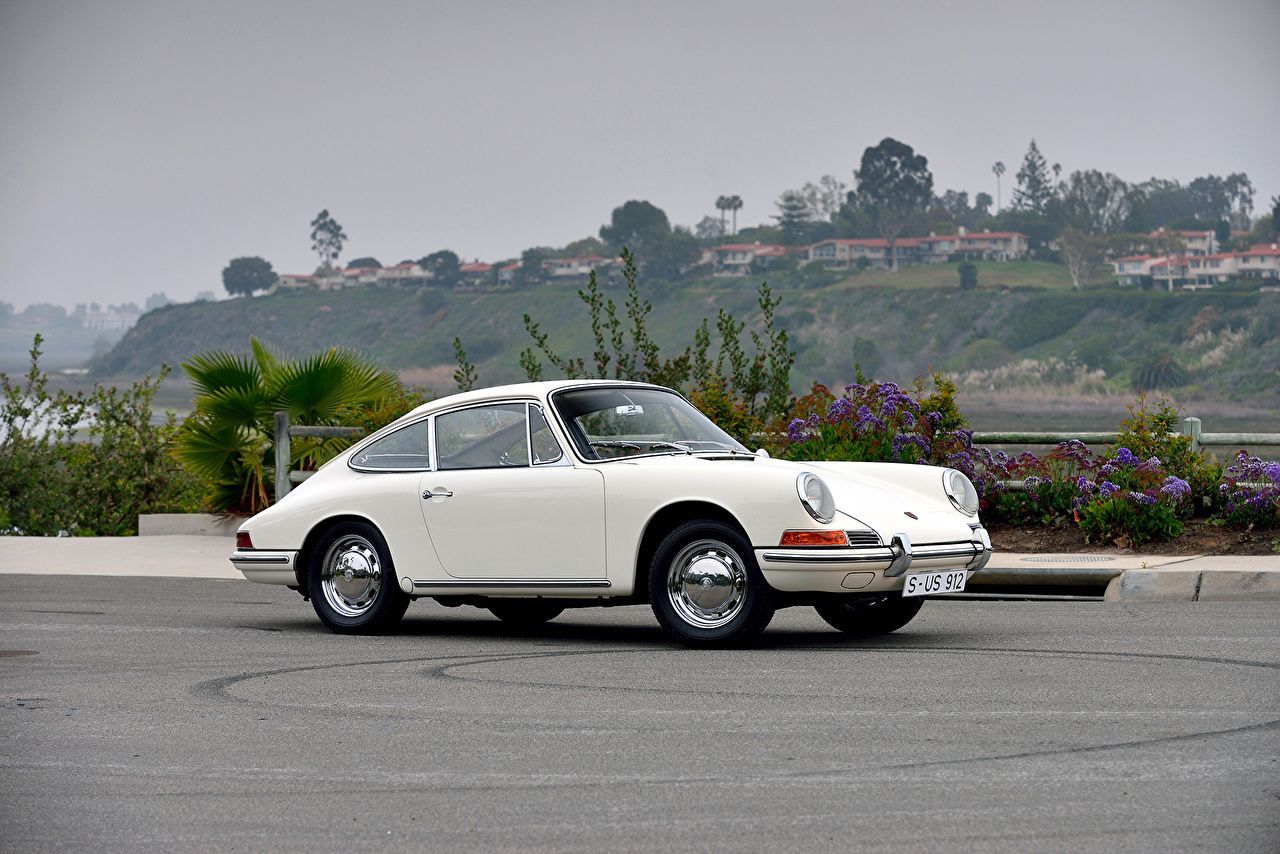 1280x854 Desktop Wallpaper Porsche 1965 356B 912 Coupe Prototyp Retro White