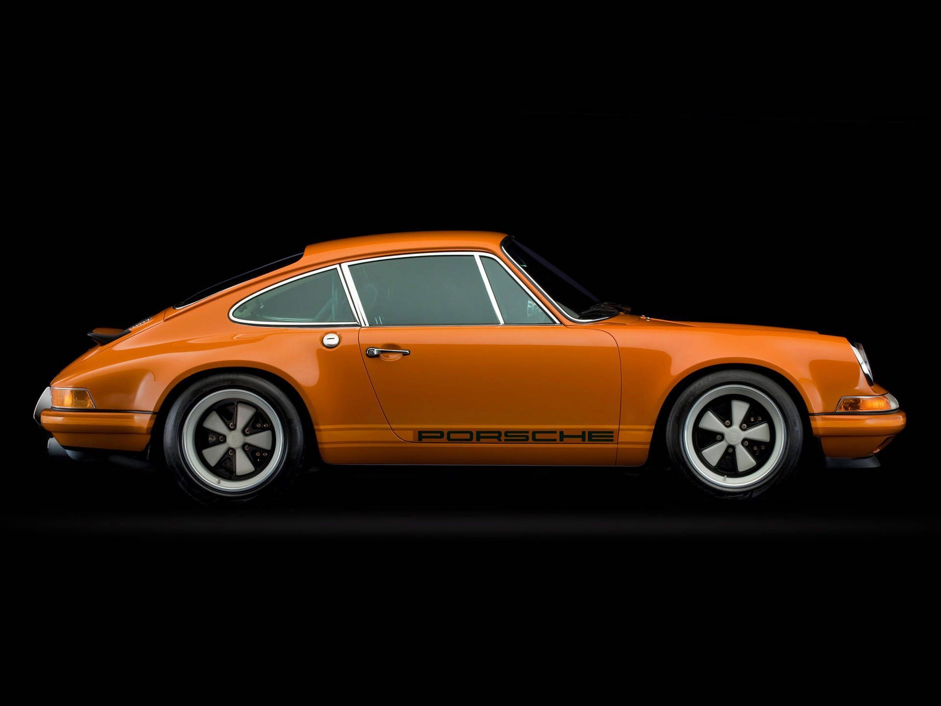 1920x1440 Download Orange Singer Porsche 912 Wallpaper