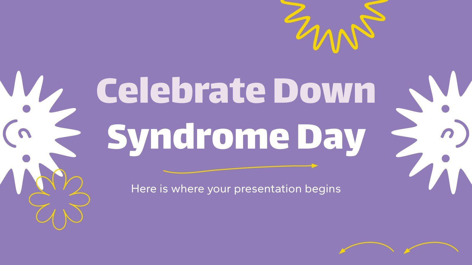 1600x900 Celebrate Down Syndrome Day. Google Slides & PPT