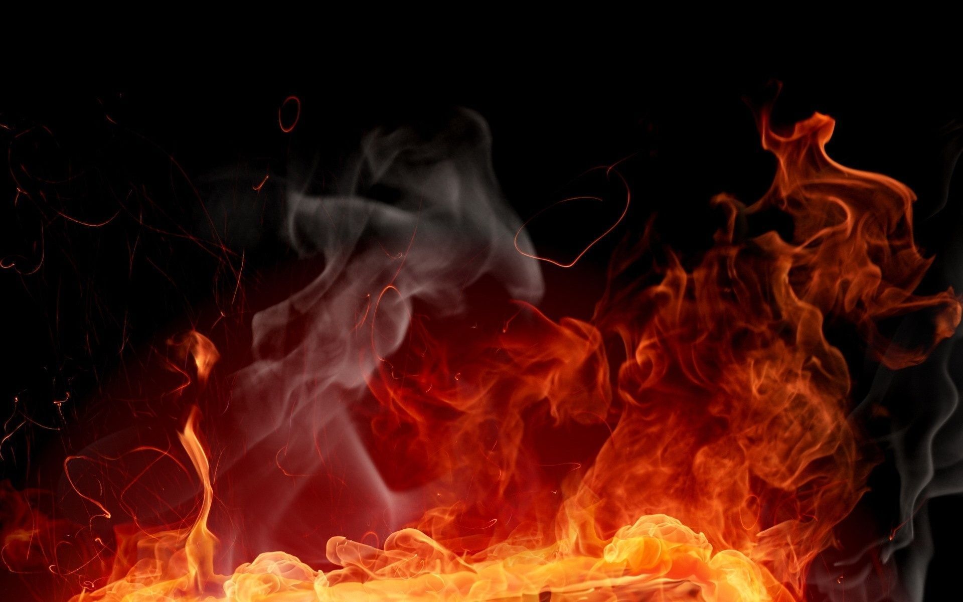 1920x1200 Wallpaper Orange and Red Fire Digital Wallpaper, Background Free Image
