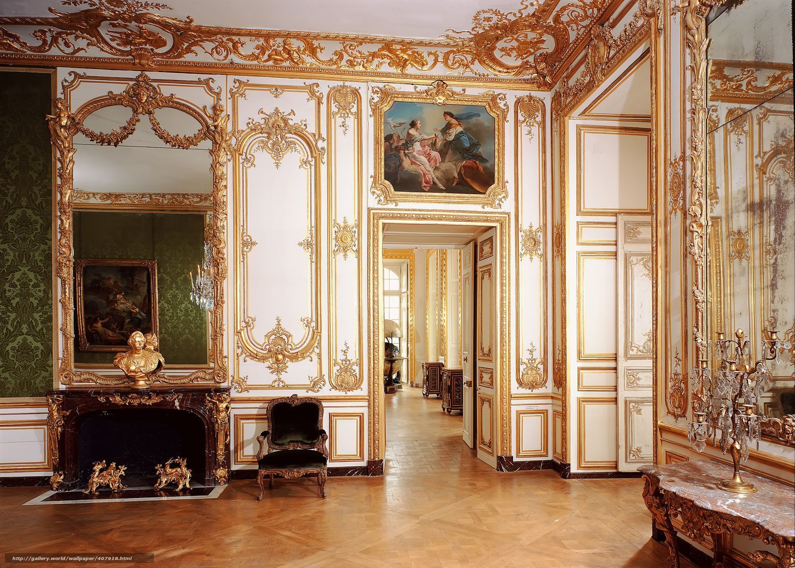1600x1143 Versailles, Chambre. Palace interior, Versailles, French architecture