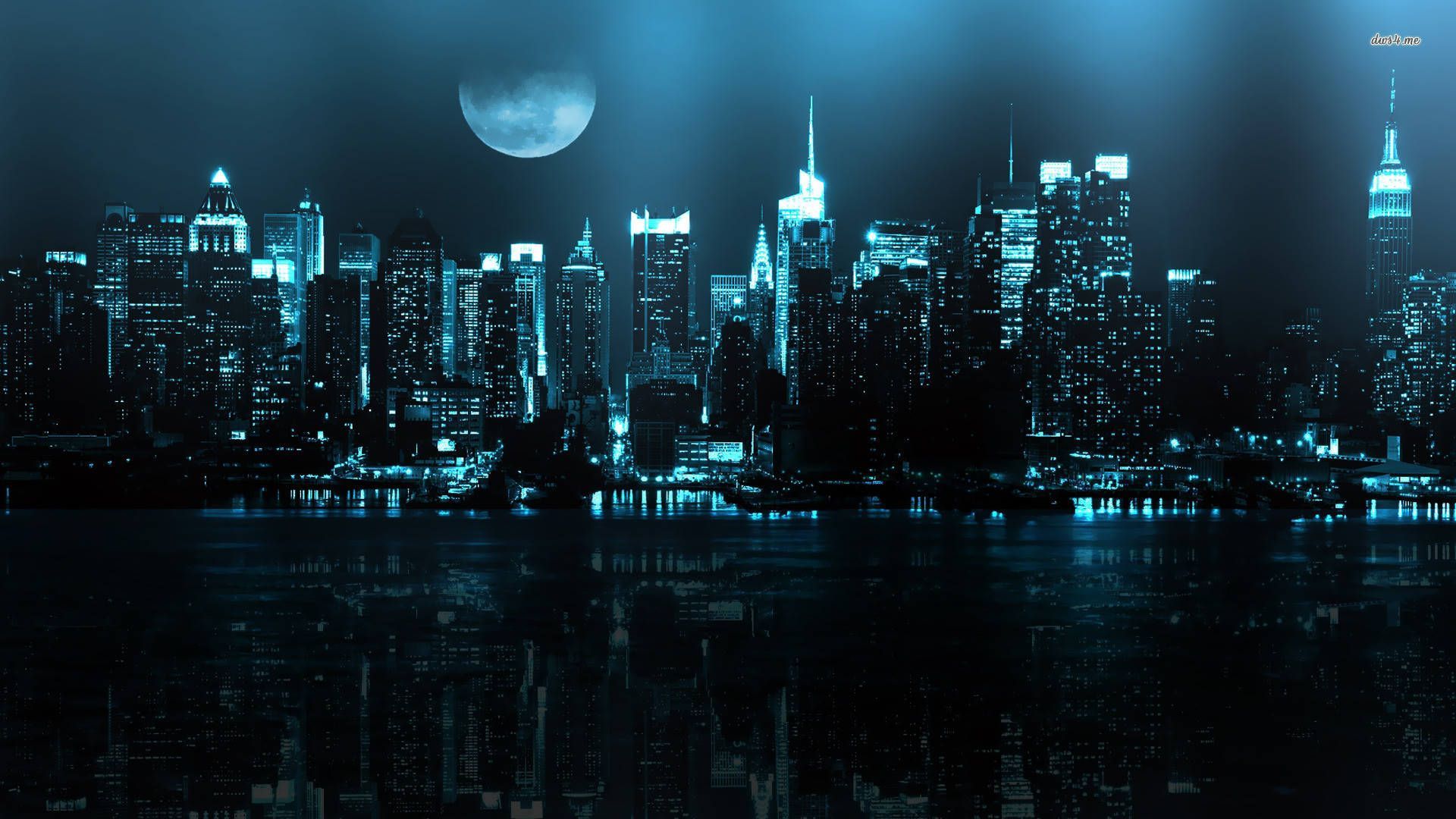 1920x1080 New York City Night Wallpaper