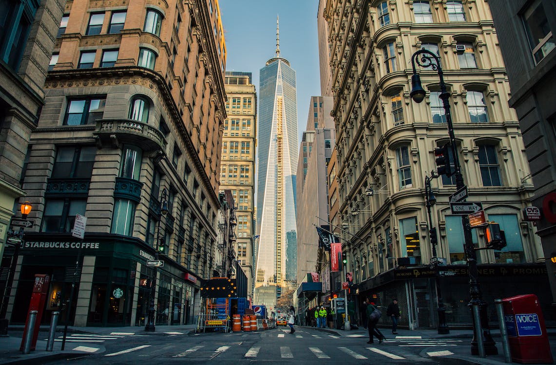 1141x750 Foto stok gratis tentang 1 wtc, amerika, amerika serikat, arsitektur, bangunan, gedung tinggi, jalan, kota, manhattan, menara world trade center, new york, pusat kota, urban, wallpaper kota new york