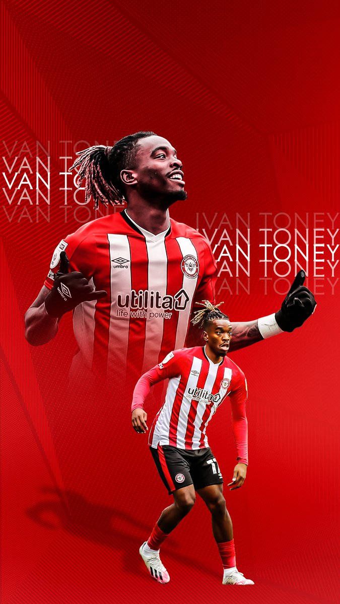 675x1200 Download Ivan Toney Of Brentford FC Wallpaper