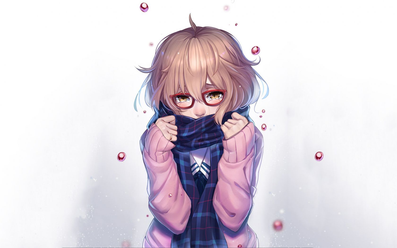 1680x1050 Anime Shy Girl Wallpaper