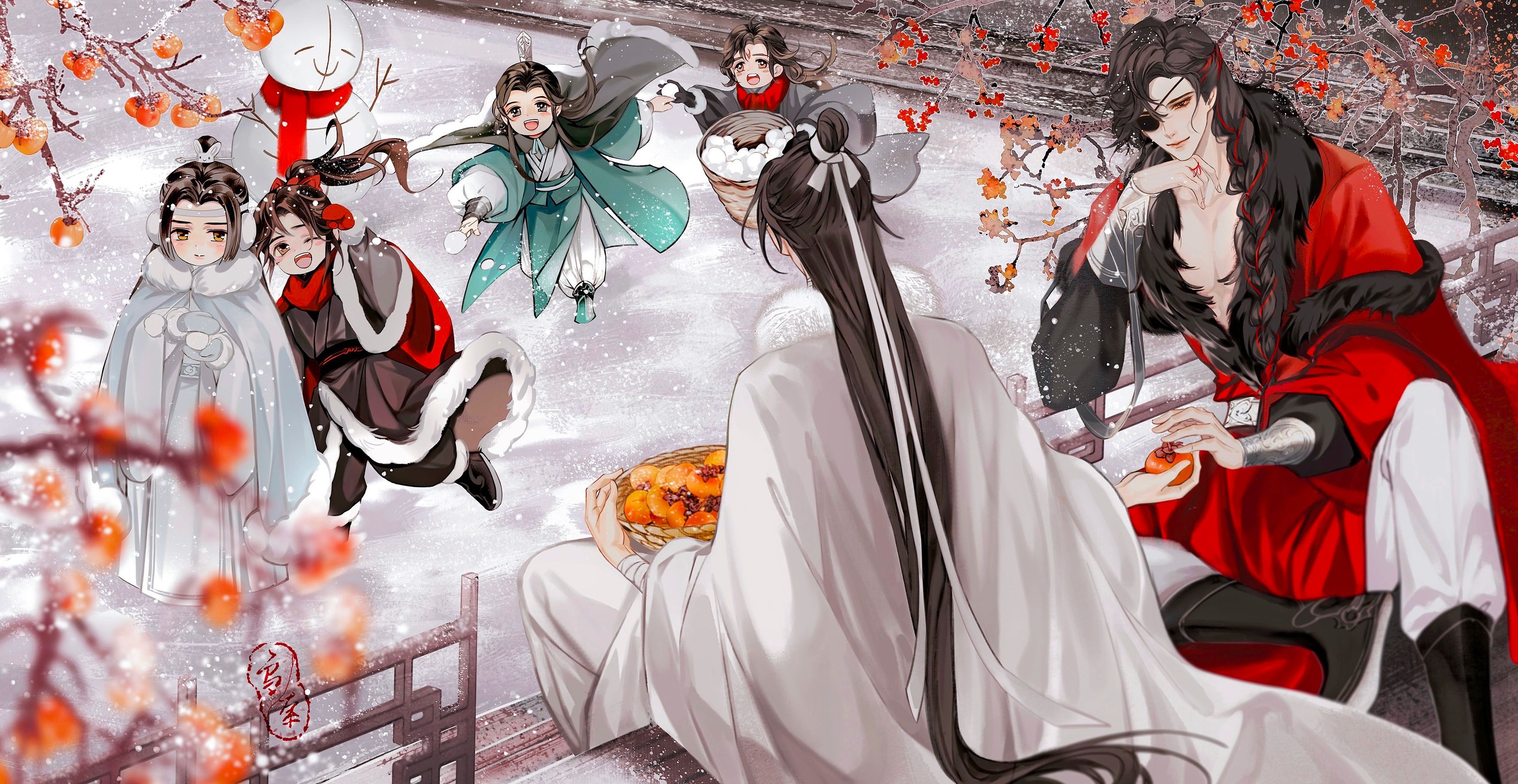 3493x1804 Ren Zha Fanpai Zijiu Xitong (The Scum Villain's Self Saving System). Anime Image Board