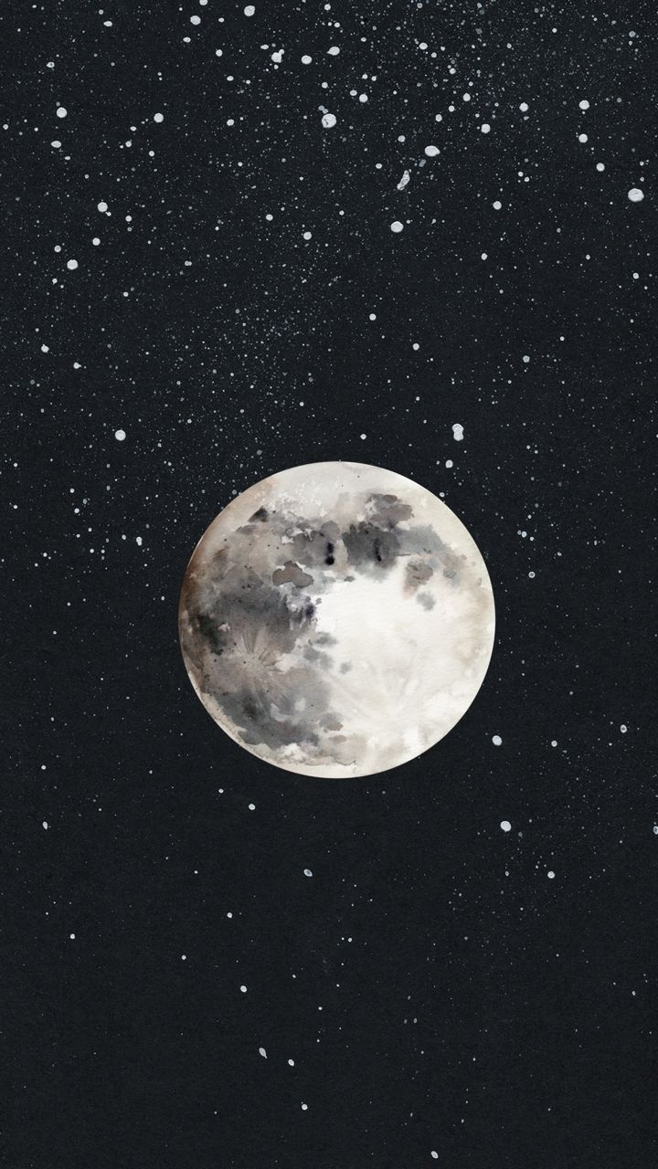 720x1280 SomethingSpecial Wallpaper - iPhone wallpaper moon, Moon art, Moon painting