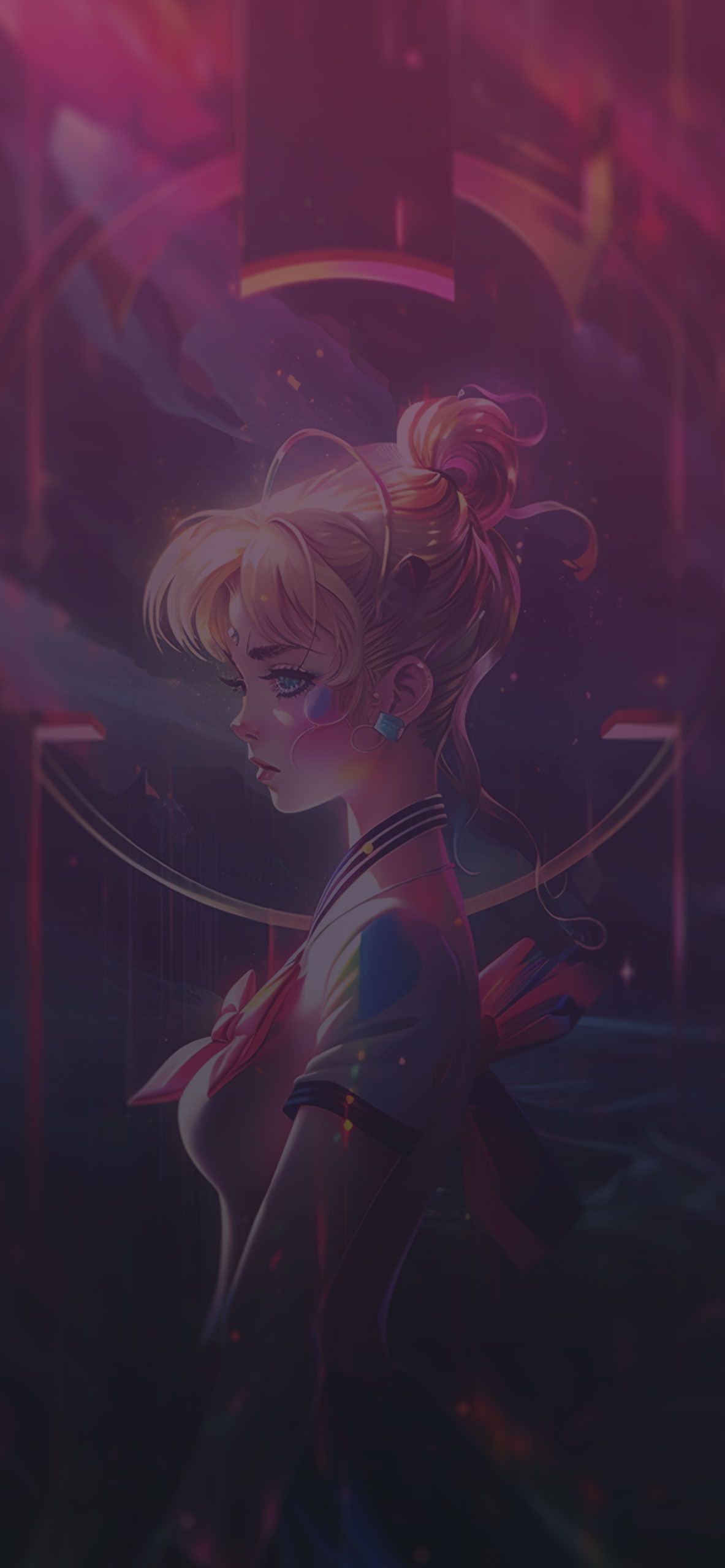 1183x2560 Sailor Moon Colorful Art Wallpaper Moon Wallpaper iPhone