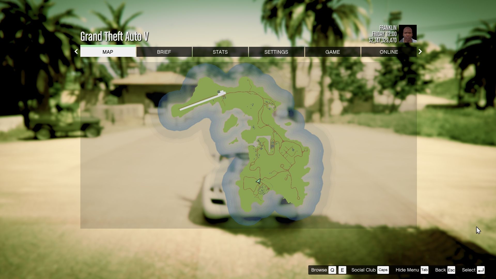 1920x1080 Atlas / Colored Map With Radar For Cayo Perico Map Add On (both Locations)
