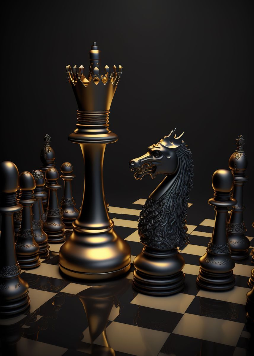 857x1200 game chess ' Poster
