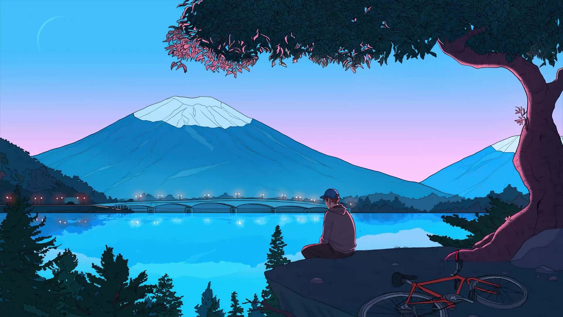 1920x1080 Lonely Lofi Boy Aesthetic Live Wallpaper