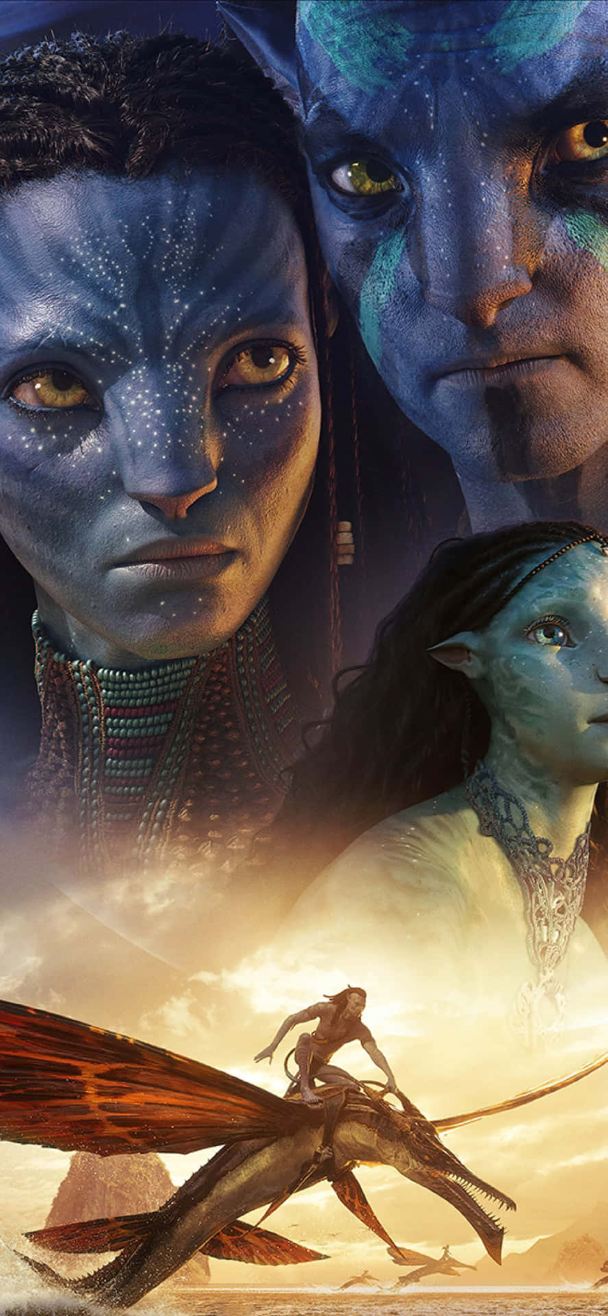 887x1920 Download Experience the majesty of Avatar 2 The Way of Water Wallpaper