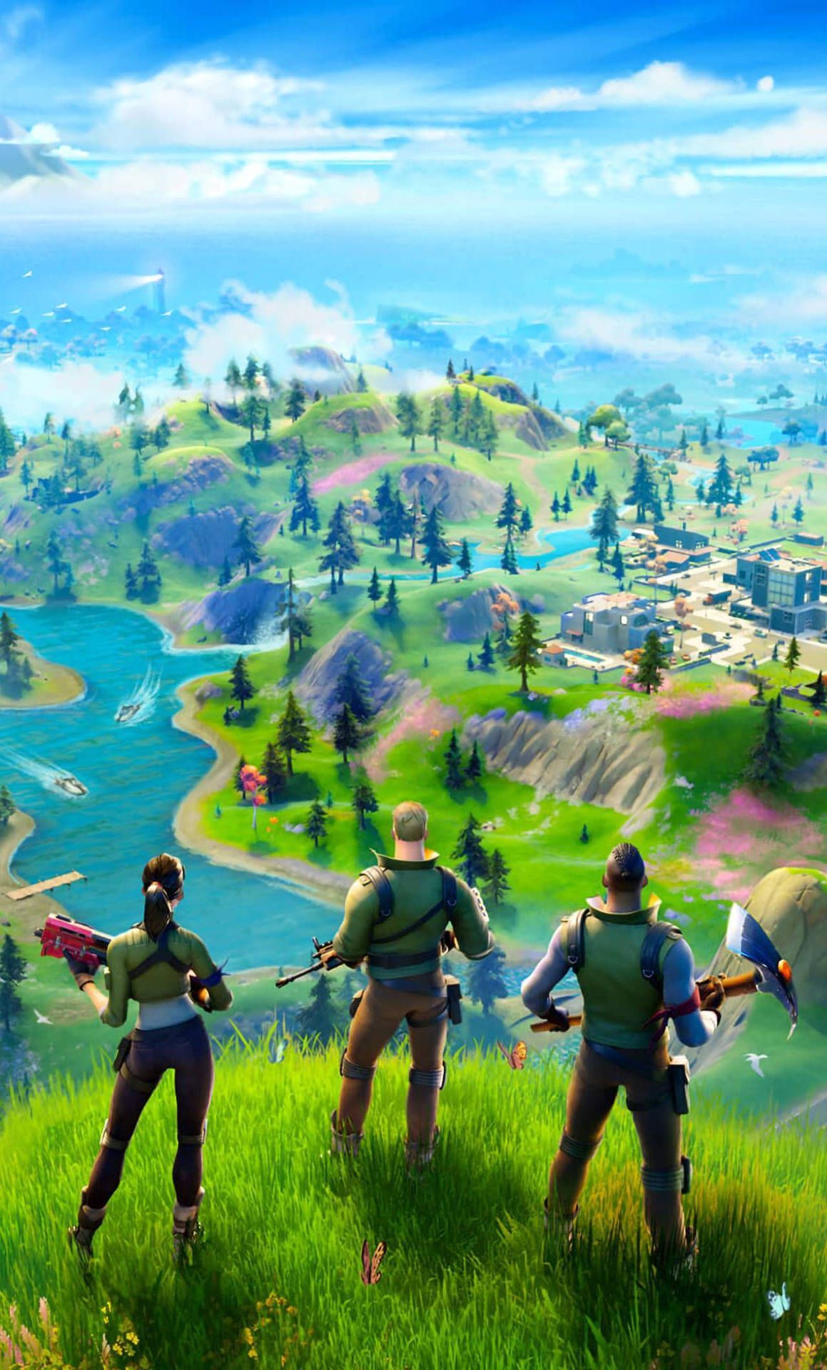 1159x1920 Download Fortnite Chapter 2 Season 6 On Mountain Top View Wallpaper