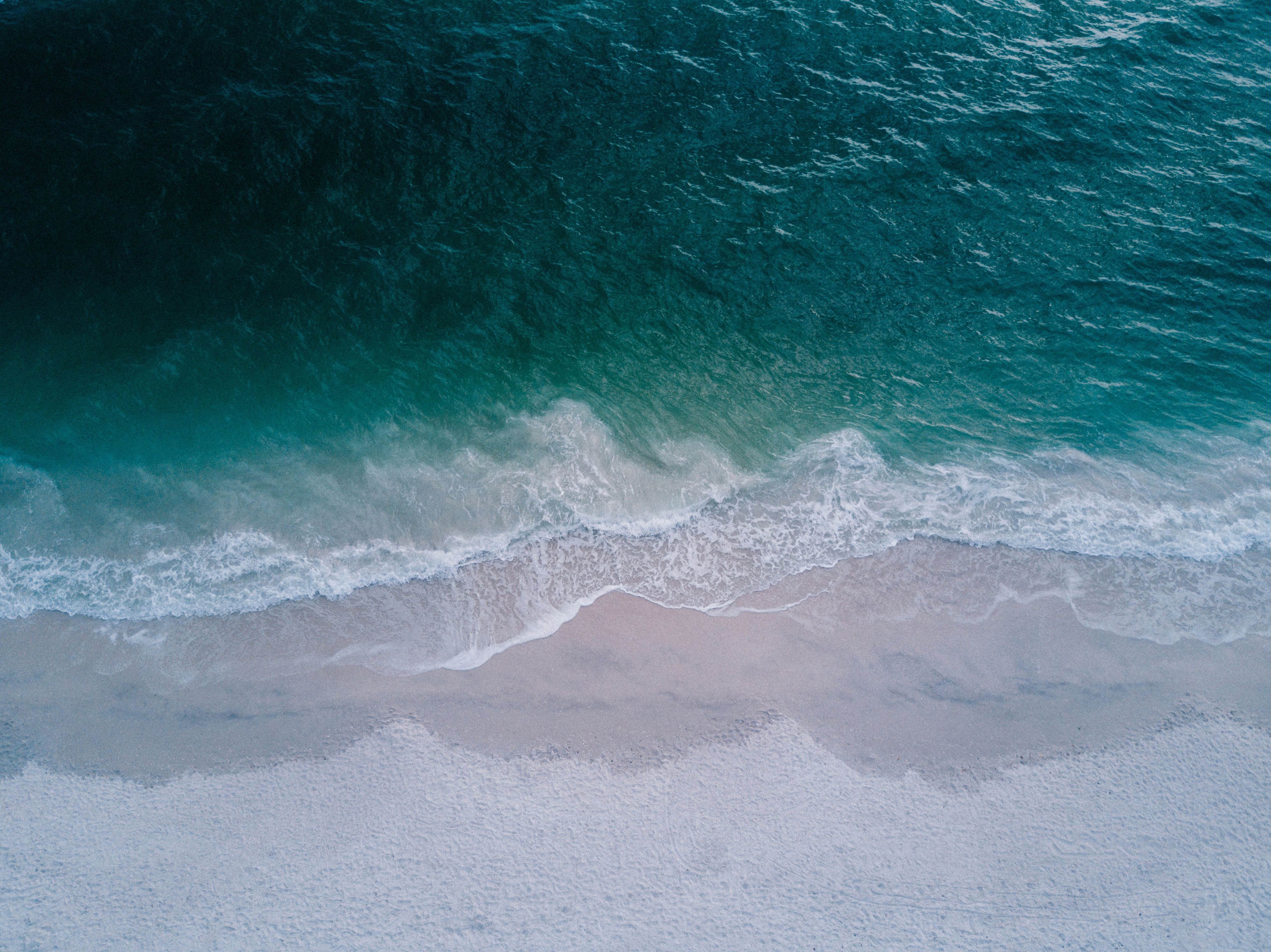 3992x2992 Seashore Top View Beach