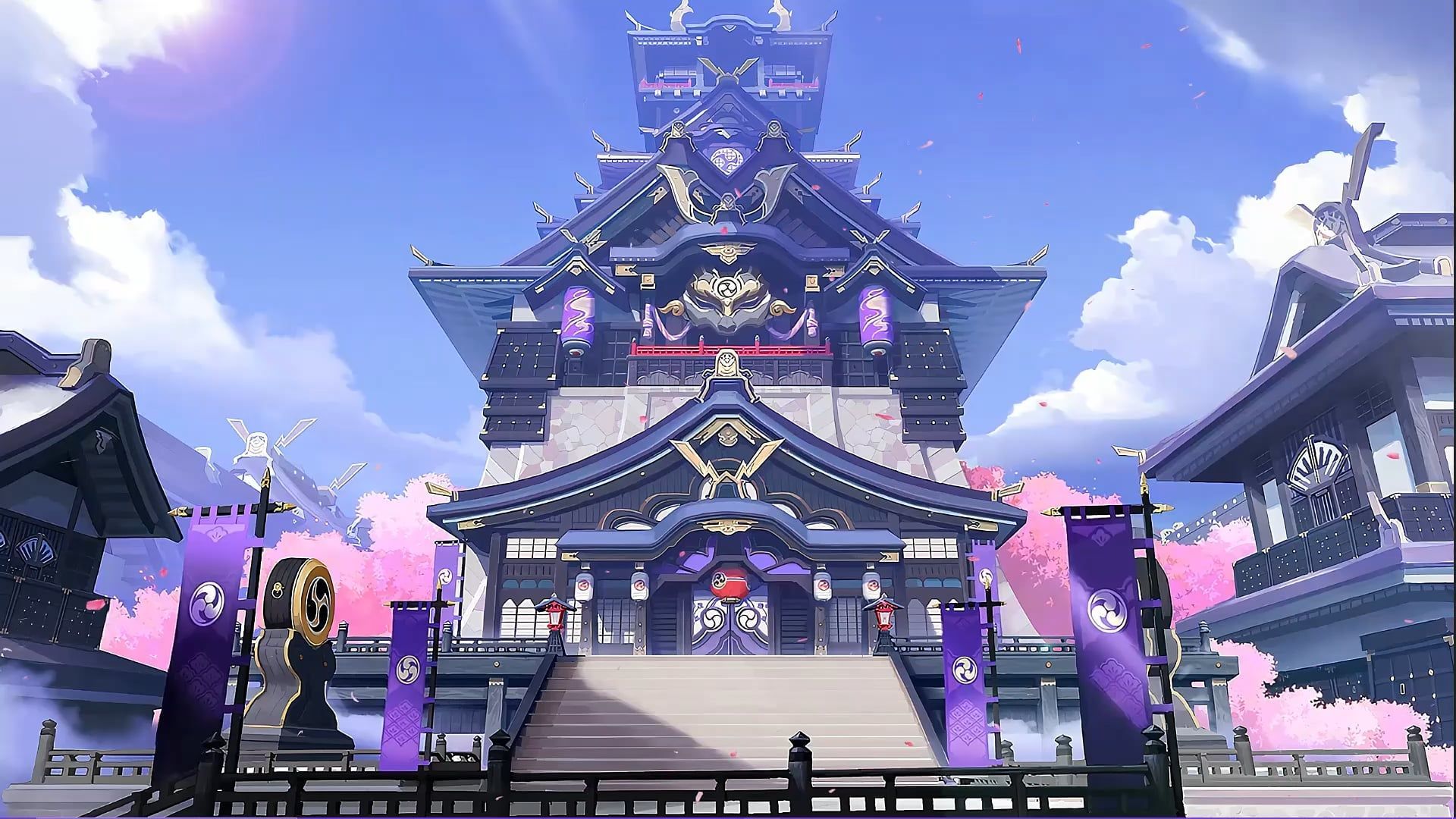 1920x1080 I Made A Live Wallpaper Of The Inazuma Castle! Below : R Genshin_Impact