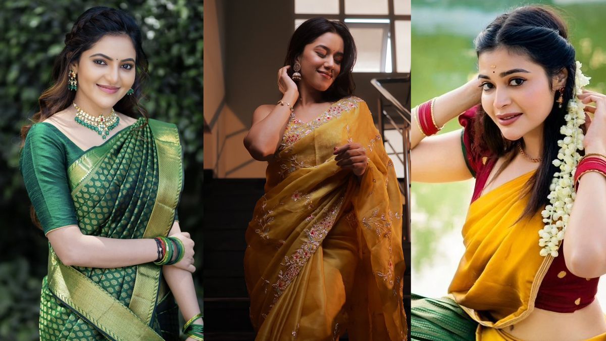 1200x675 Tamil New Year 2023: Photo of South Indian Actresses In Saree Goes Viral. Tamil Actress In Saree