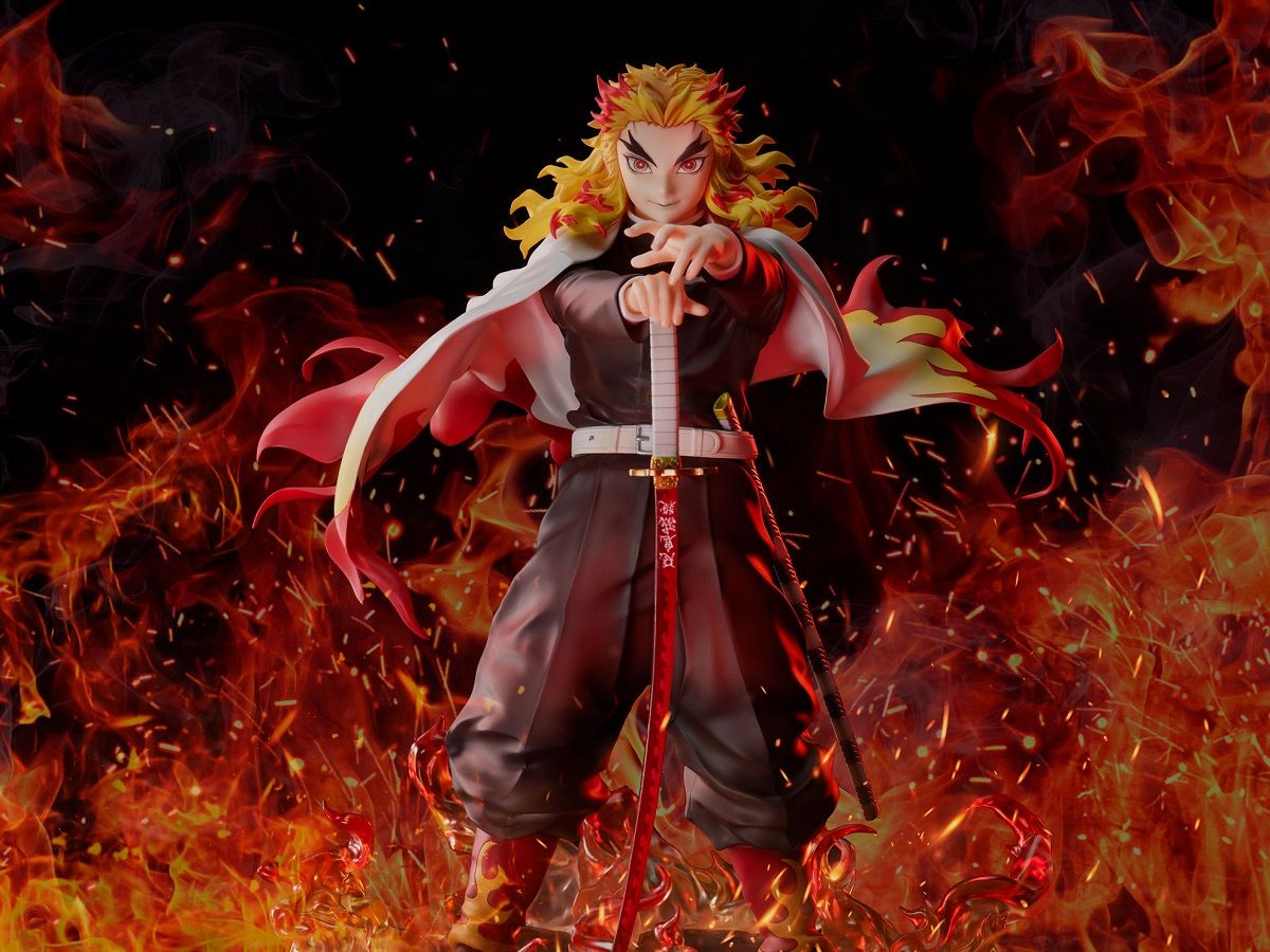 1200x900 Kyojuro Rengoku Mugen Train Demon Slayer Kimetsu No Yaiba Figure Rengoku Mugen Train Demon Slayer Kimetsu No Yaiba Figure