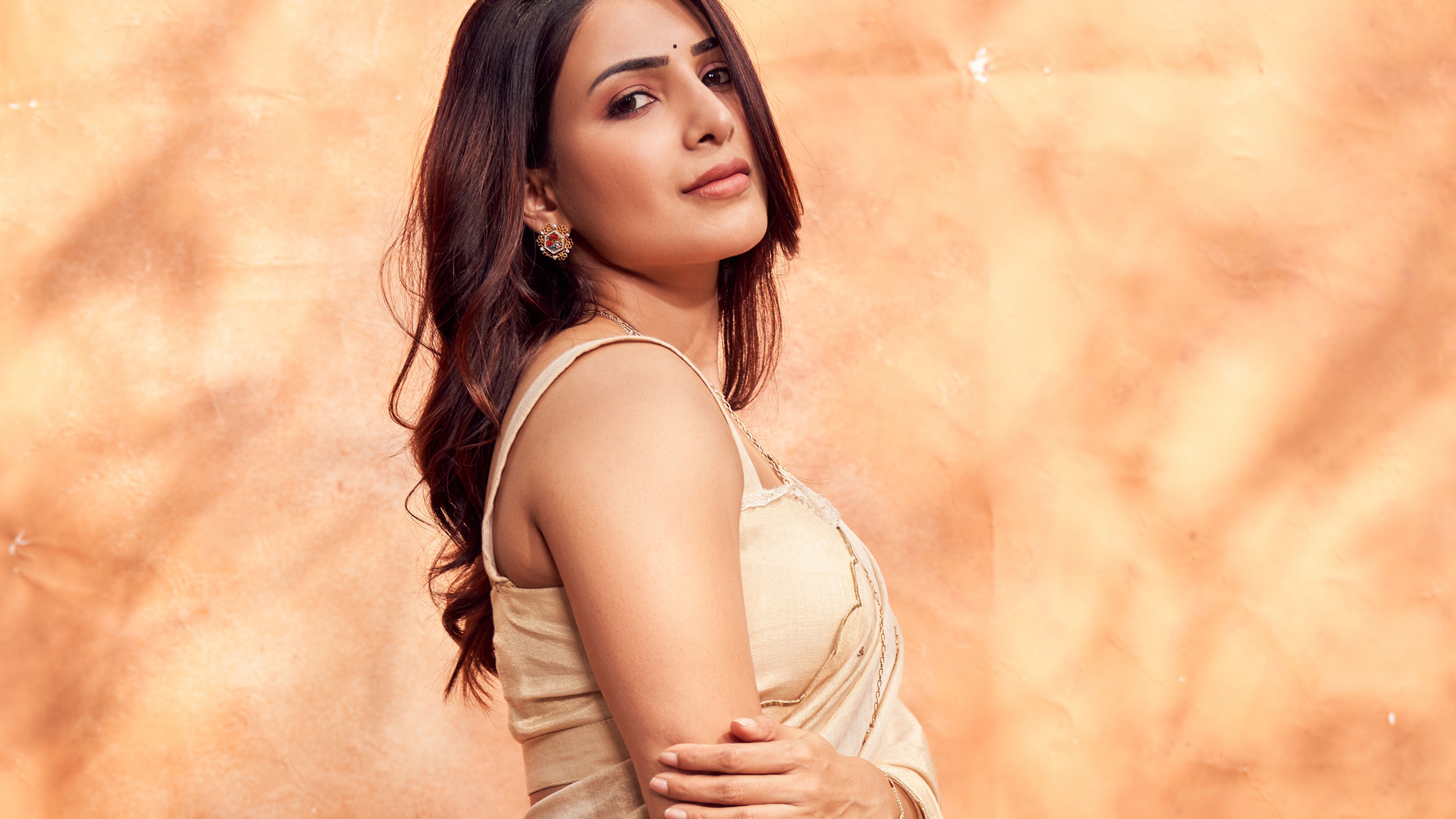 7680x4320 Samantha Wallpaper 4K, Saree, Telugu Actress