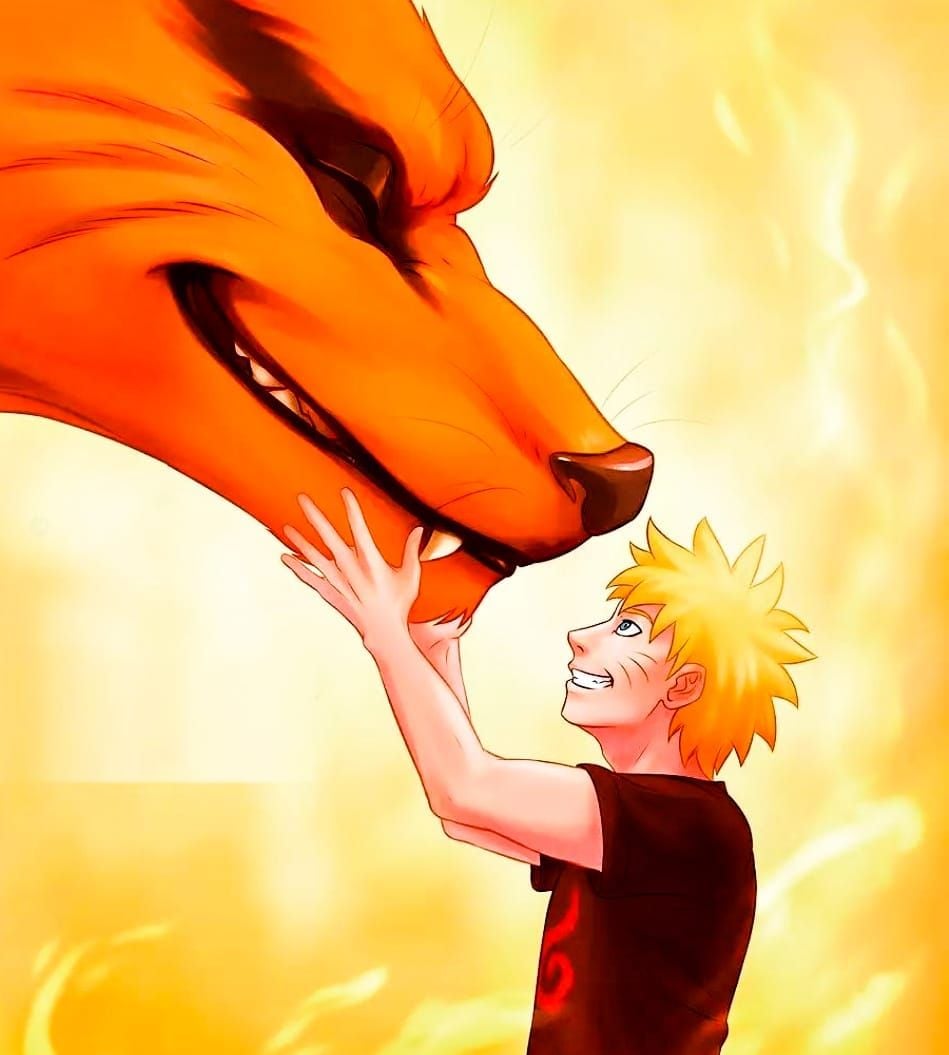 949x1055 Naruto and Kurama wallpaper 4K HD & Image