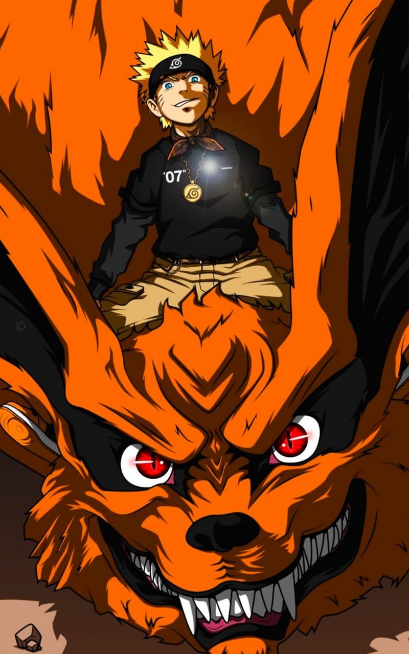 800x1280 Naruto and Kurama wallpaper 4K HD & Image