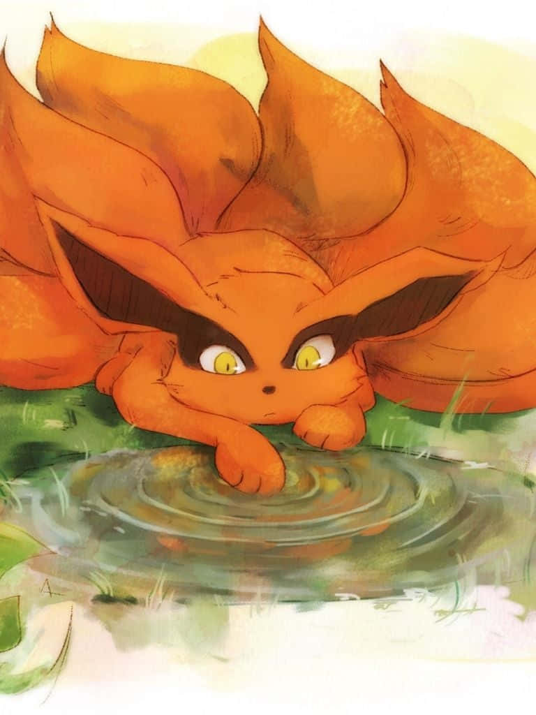 768x1024 Download Look how cute Kurama is! Wallpaper