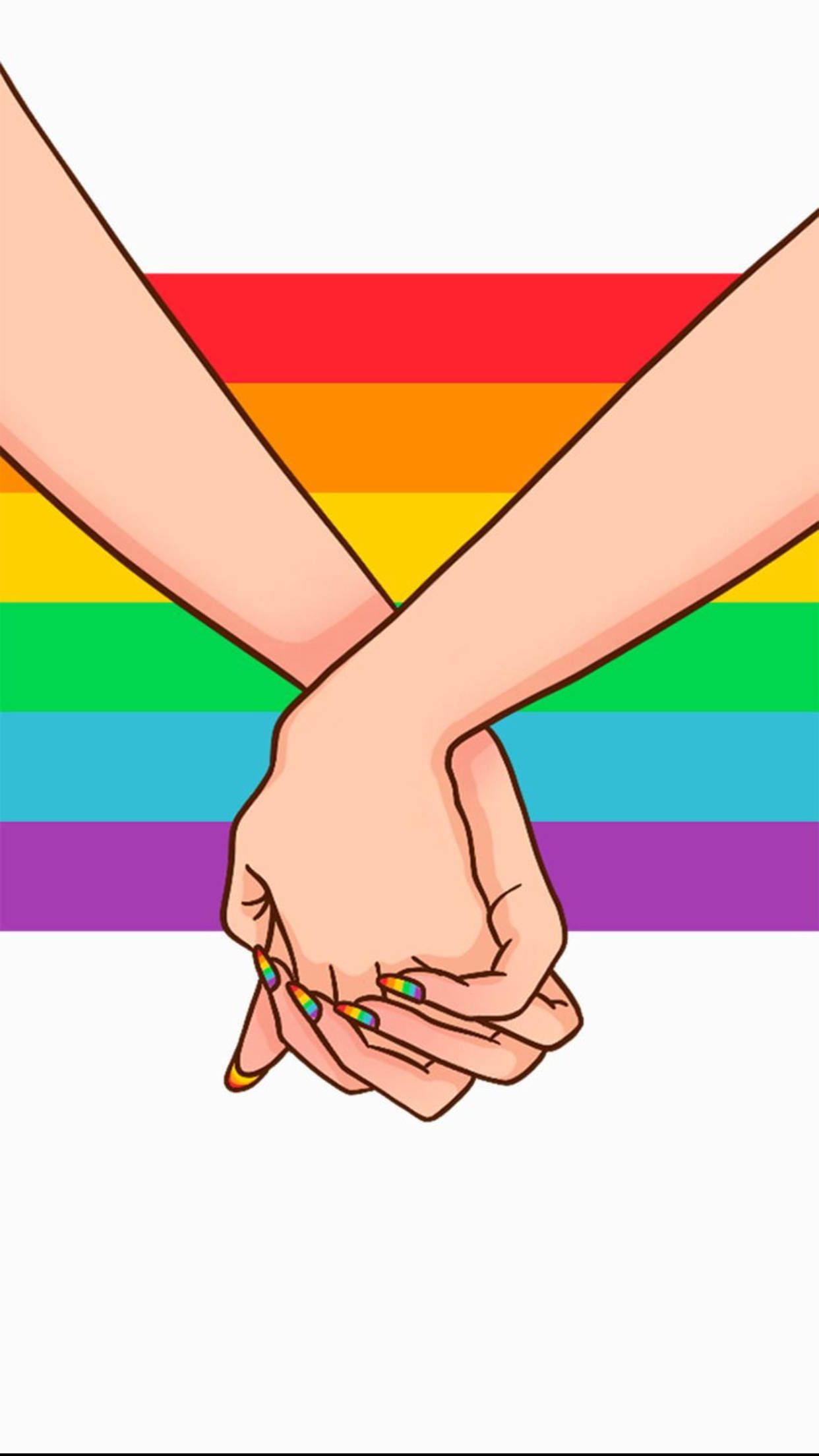 1242x2208 Download Gay Couple Holding Hands Lgbt Phone Wallpaper