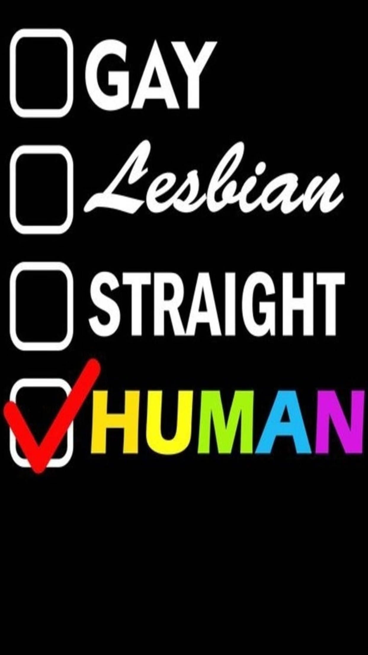 1242x2208 Download We Are Human LGBT Phone Wallpaper